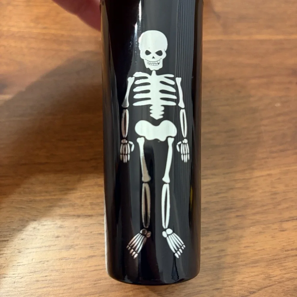 Set of 4 Gothic Skeleton Liquor Shot Glasses Shooters Halloween Summerween